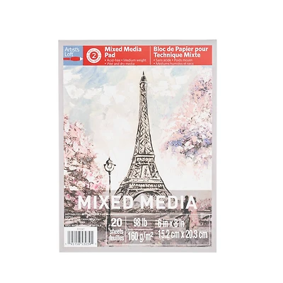 12 Pack: Mixed Media Pad by Artist's Loft™, 6" x 8"