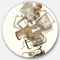 Designart - Gold Glam Squares III