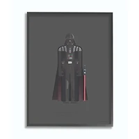 Stupell Industries Star Wars Darth Vader Fashion Design Wall Accent with Black Frame