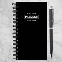 TF Publishing 2023 -2024 Black Night Small Weekly Monthly Planner