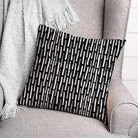 Geometric Lines Indoor/Outdoor Throw Pillow