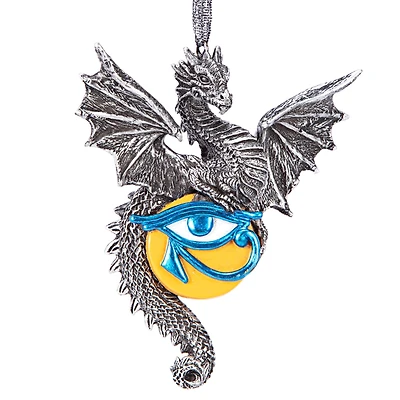 Design Toscano Dragon Defender of the Ancient Amulet 2022 Gothic Ornament