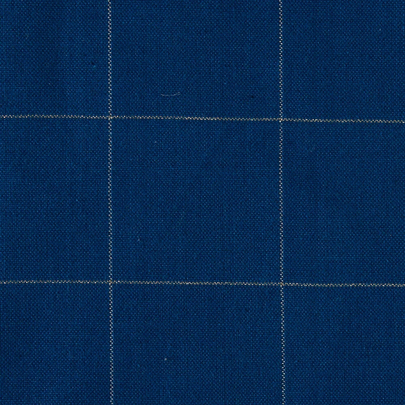 Blue Metallic Windowpane Tablecloth 60" x 84"