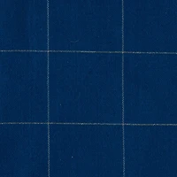 Blue Metallic Windowpane Tablecloth 60" x 84"
