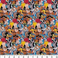 Space Jam Sticker Stack Precut Cotton Fabric