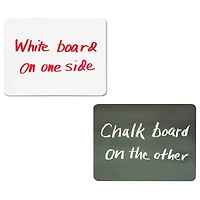 Creativity Street® 9" x 12" Combo Board, Whiteboard and Chalk, 10ct.