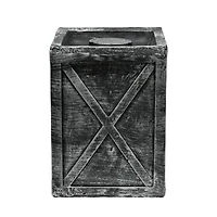 7ft. Pre-Lit Potted Lamp Post with Warm White LED Lights