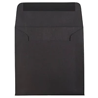 JAM Paper Black Linen Square Invitation Envelopes