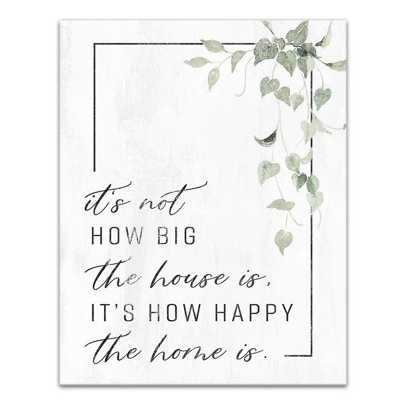 Happy Home 11" x 14" Canvas Wall Art