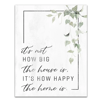 Happy Home 11" x 14" Canvas Wall Art