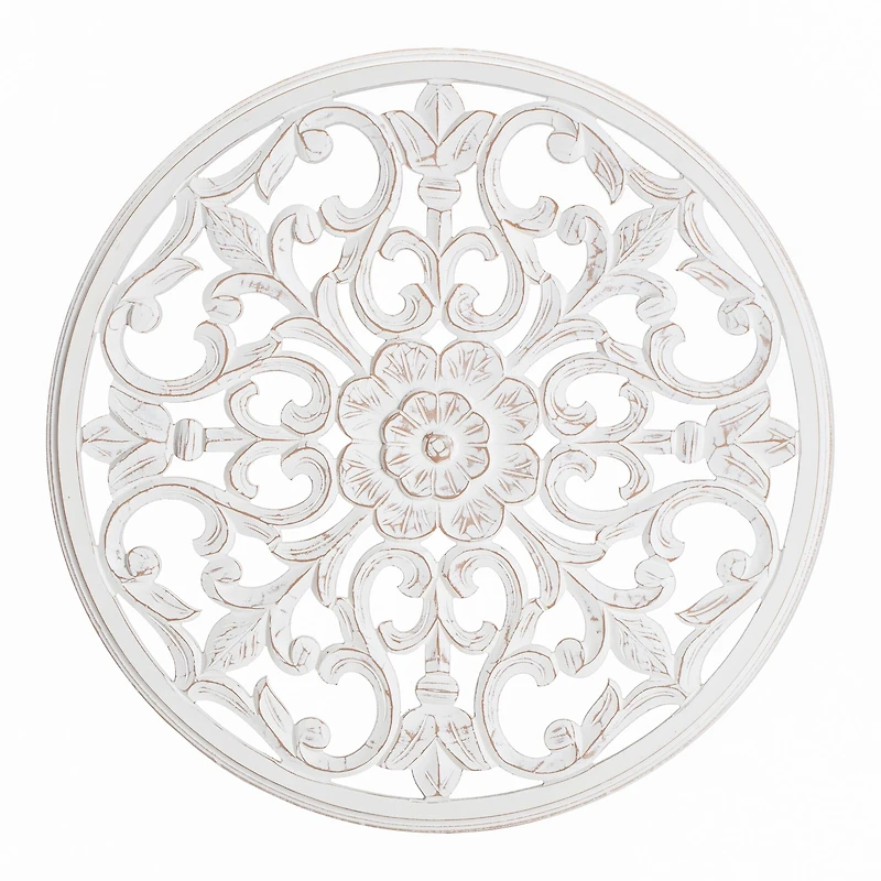 Habitat Bastia White Round Medallion