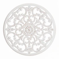 Habitat Bastia White Round Medallion