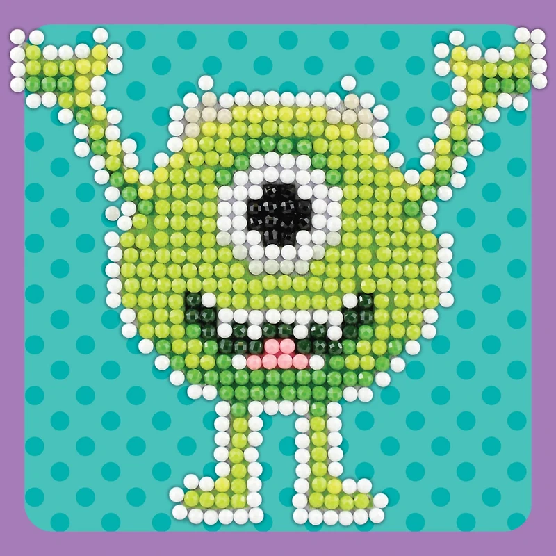 Camelot® Dots Monsters Inc. Mike Wazowski Fun Diamond Painting Kit