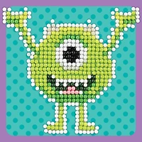 Camelot® Dots Monsters Inc. Mike Wazowski Fun Diamond Painting Kit