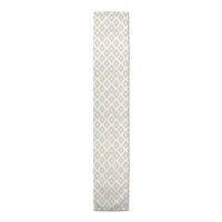 Gray Brush Diamonds Indoor/Outdoor Table Runner
