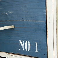 White Wood Coastal Chest, 30" x 19" x 12"