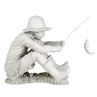 Design Toscano 17" Gone Fishing Fisherman Statue