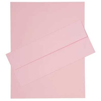 JAM Paper 8" x 11.5" Letter Paper & Envelopes #10 Business Stationery Set