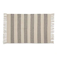DII® Gray Ticking Stripe Hand-Loomed Rug, 2ft. x 3ft.