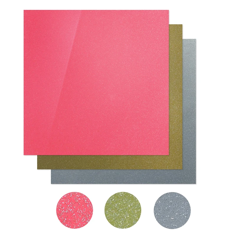 Glowforge® Proofgrade® Eco Iron-On Heat Transfer Vinyl Alternative Shimmer Pack