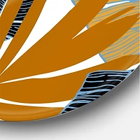 Designart - Abstract Tropical Summer Palm Tree & Banana Leaves