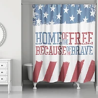 Because of the Brave Shower Curtain