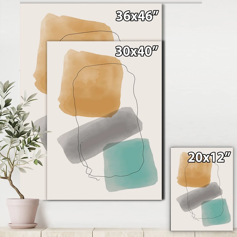 Designart - Minimal Elementary Organic And Geometric Compostions XXXXII