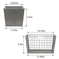 13" Gray Wire Multifunctional Basket