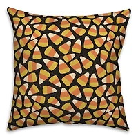 Candy Corn Pattern Throw Pillow