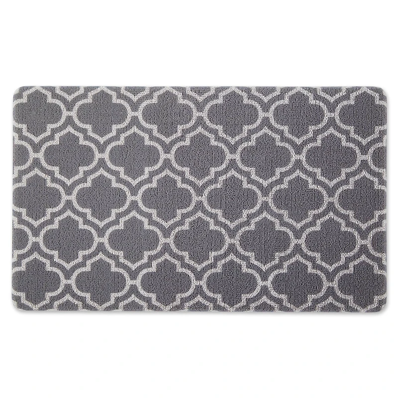 DII® Gray Lattice Tufted Mat