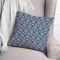 Radial Shibori Pattern 18" x 18" Indoor / Outdoor Pillow