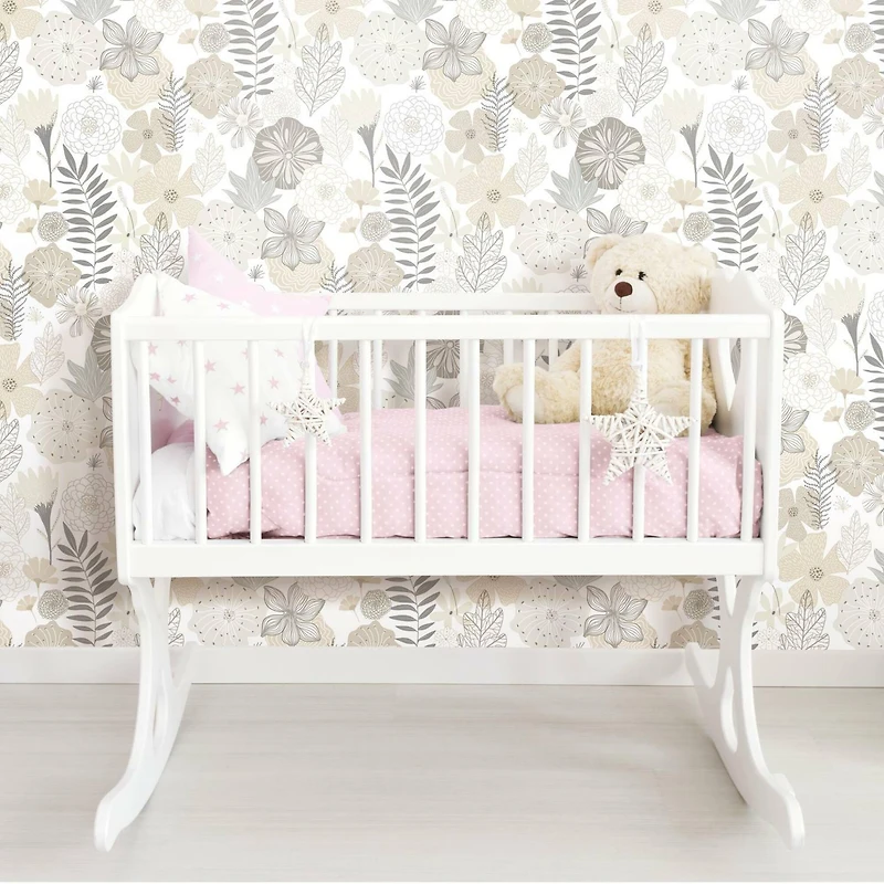 RoomMates Perennial Blooms Peel & Stick Wallpaper