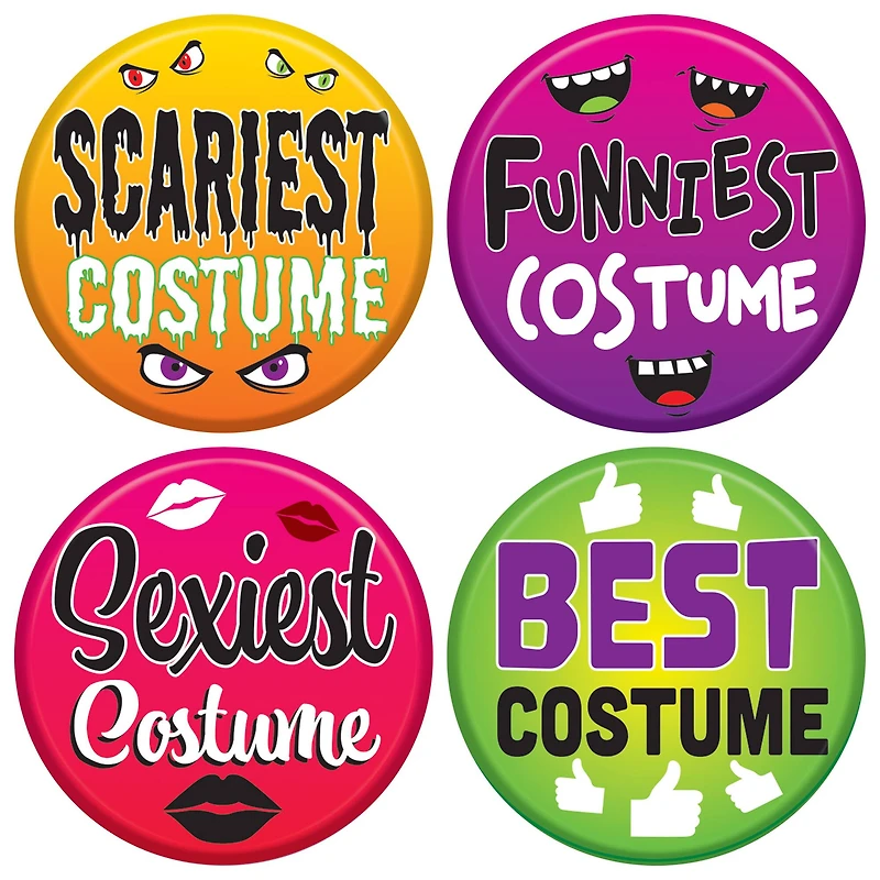 Beistle Halloween Costume Buttons