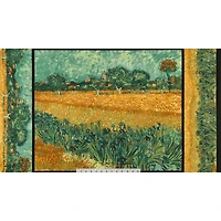Robert Kaufman Van Gogh Field Scene Cotton Fabric