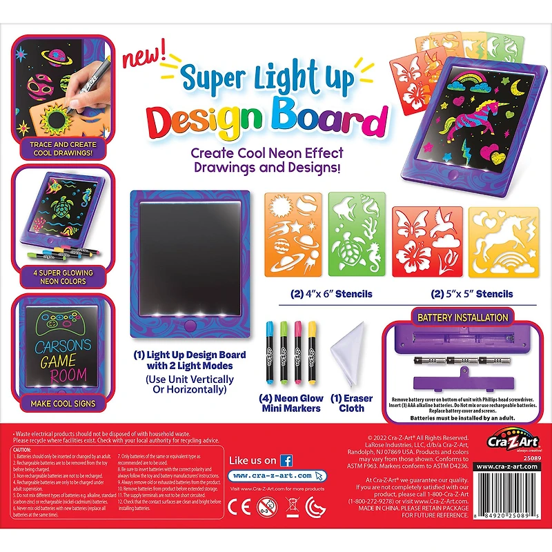 Cra-Z-Art® Super Light-Up Design Board