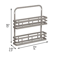 Honey Can Do Gray Cabinet Door Spice Rack