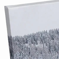 Unsplash Cabin Snowy Woods 16x20 Canvas Wall Art