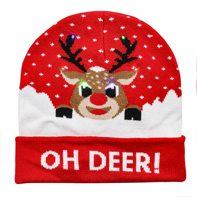Oh Deer! Light Up Beanie by Celebrate It™