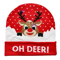 Oh Deer! Light Up Beanie by Celebrate It™