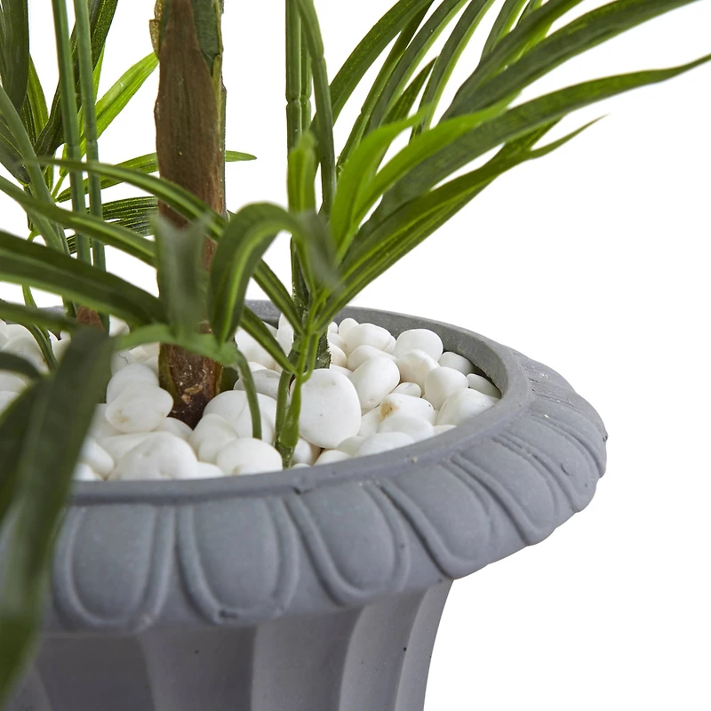 3.5ft. Areca Palm Tree in Gray Urn
