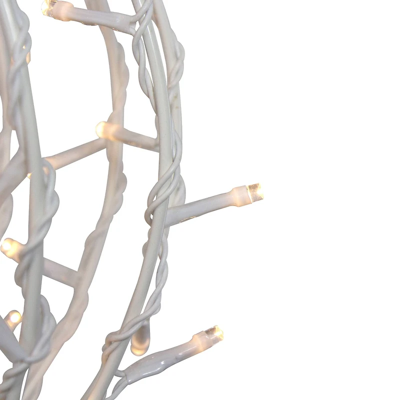 30" LED Lighted 3D Christmas Hanging Ball Decoration