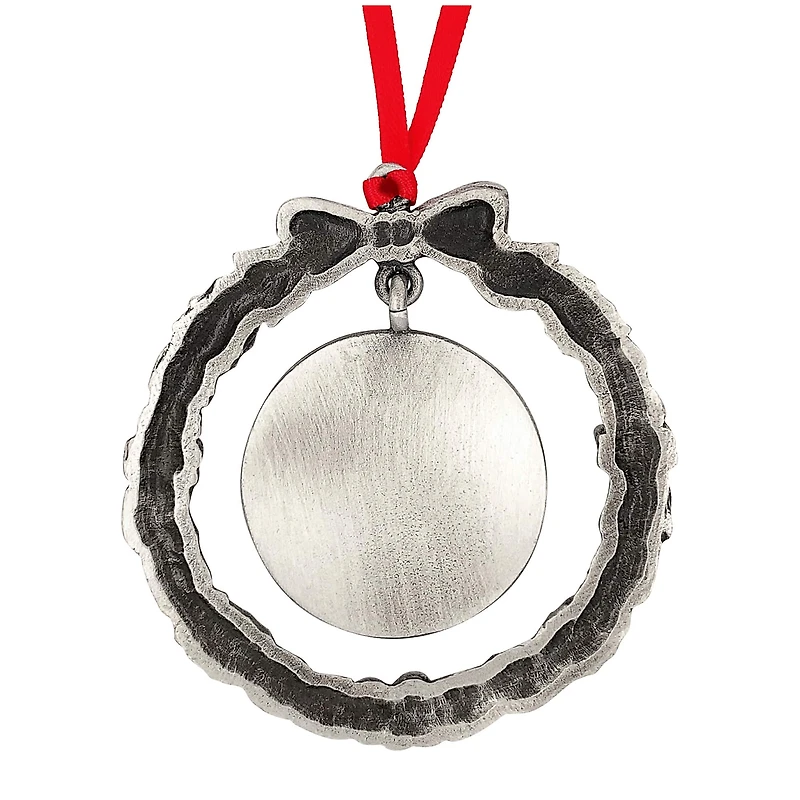 Gold Plated Bicentennial JFK Half Dollar Wreath Ornament 