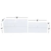 CosmoLiving by Cosmopolitan White Contemporary Box Set