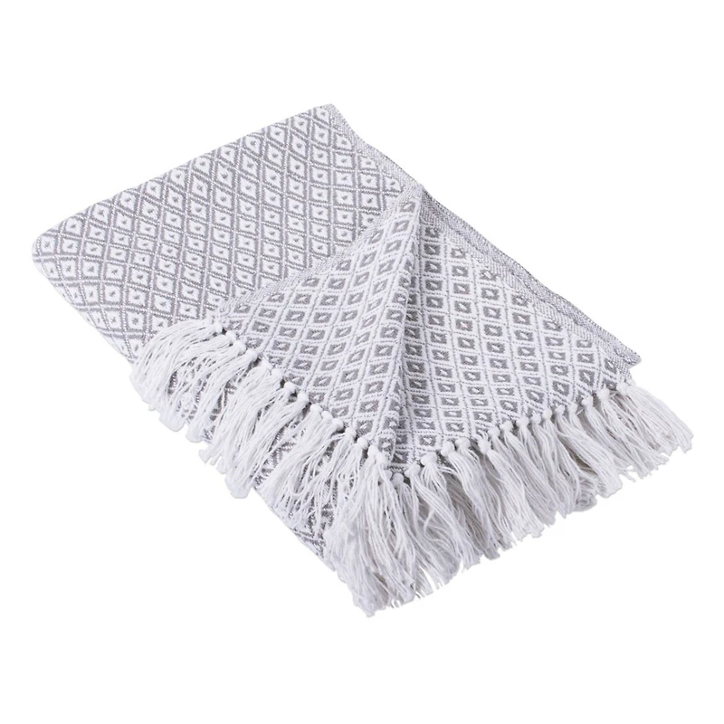 DII® Gray Mini Diamond Throw