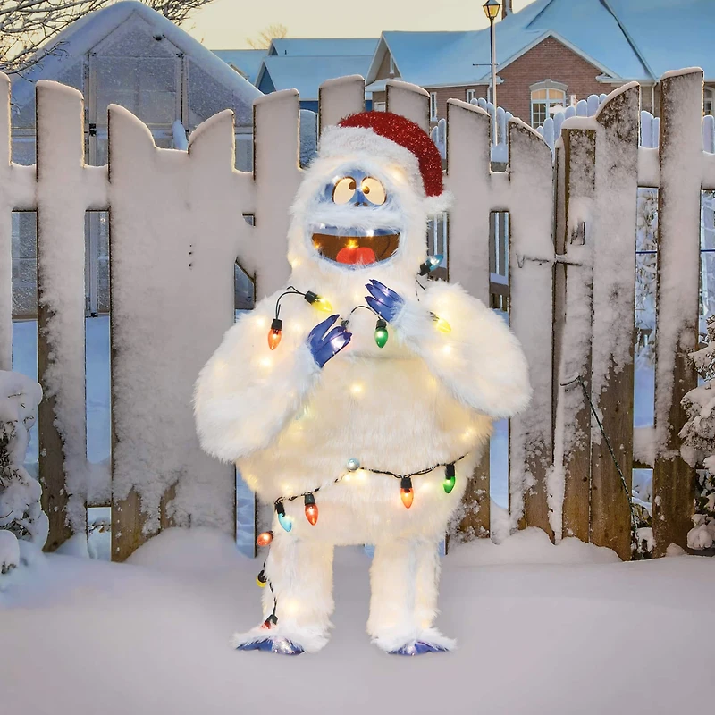 ProductWorks Rudolph 2ft. 3D Bumble with Light Strand Yard Art