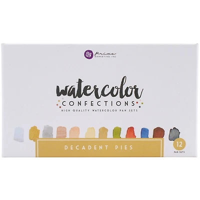 Prima® Watercolor Confections Decadent Pies Watercolor Pans