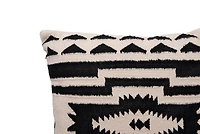Hello Honey® Black & Natural Cotton Kilim Pillow