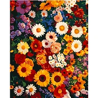 16" x 20" Flower Bed Paint-by-Number Kit by Artist's Loft®