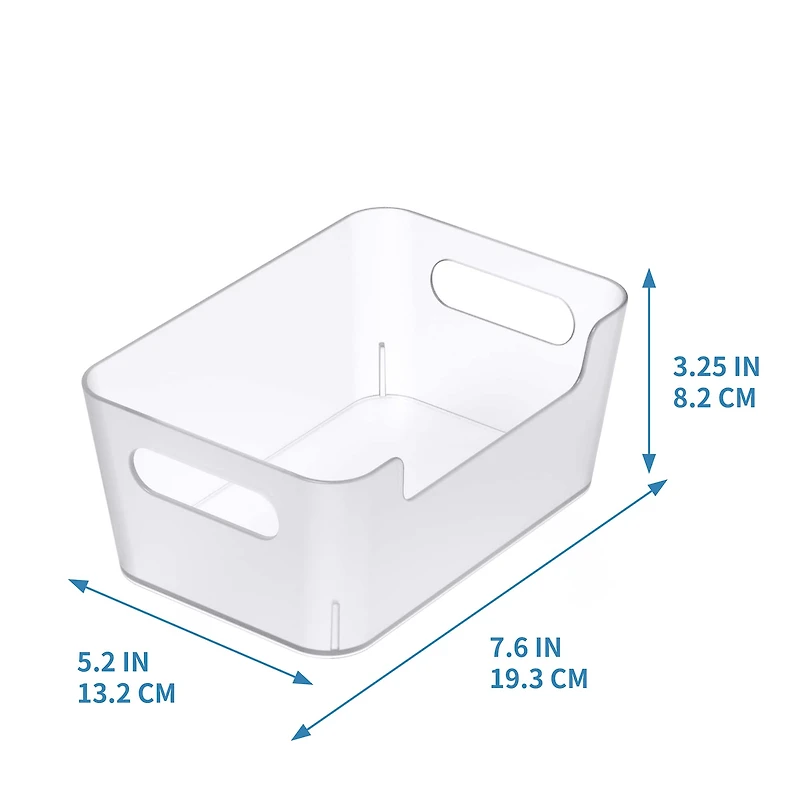 Small Clear Open Storage Bin by Simply Tidy®
