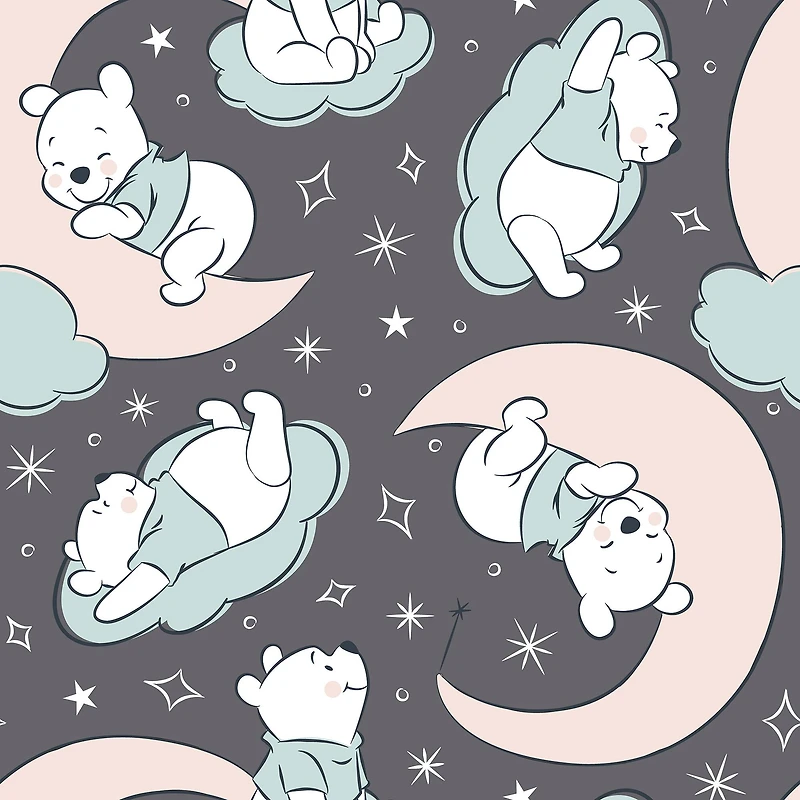 Springs Creative Disney® Pooh on the Moon Fleece